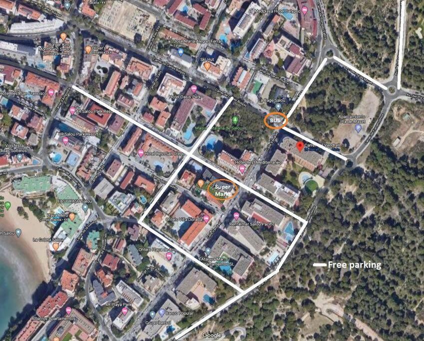 Bonito Apartamento Con Piscina Salou Esterno foto